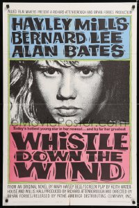 8f970 WHISTLE DOWN THE WIND 1sh 1962 Bernard Lee, Hayley Mills, directed by Bryan Forbes!