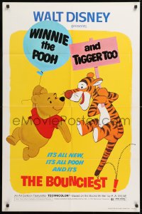 8f977 WINNIE THE POOH & TIGGER TOO 1sh 1974 Walt Disney, characters created by A.A. Milne!