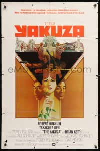 8f989 YAKUZA int'l 1sh 1975 best different Bob Peak artwork of Robert Mitchum & Takakura Ken!