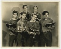8g097 ANGELS WITH DIRTY FACES 8x10 still 1938 The Dead End Kids singing with hymn books!