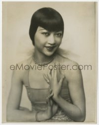 8g104 ANNA MAY WONG deluxe 7.75x9.75 still 1920s wonderful portrait of the pretty Asian actress!