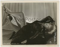8g108 ANNE FRANCIS 8x10 still 1940s sexiest MGM studio portrait in lace negligee showing her legs!