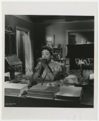 8g116 AUTUMN LEAVES 8.25x10 still 1956 Joan Crawford at desk brooding about her domestic problems!