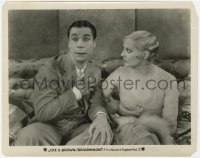 8g166 BROADMINDED 8x10 still 1931 close up of sexy Thelma Todd with Joe E. Brown on couch!