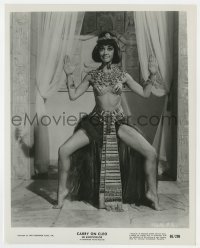8g185 CARRY ON CLEO 8x10.25 still 1965 sexy Amanda Barrie as the wacky Queen of the Nile!