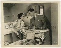 8g256 DIVORCEE 8x10.25 still 1930 Chester Morris stares at Norma Shearer in the kitchen!