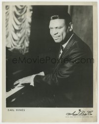8g282 EARL HINES 8x10.25 music publicity still 1950s the African American jazz piano star!