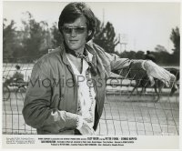 8g283 EASY RIDER 7.75x9.25 still 1969 great close up of Peter Fonda in shades leaning on fence!