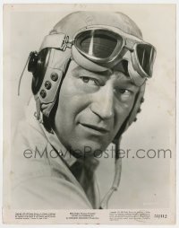 8g321 FLYING LEATHERNECKS 8x10.25 still 1951 best head & shoulders portrait of pilot John Wayne!