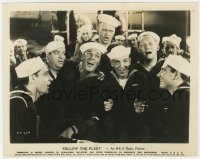 8g323 FOLLOW THE FLEET 8x10 still 1936 Fred Astaire, Randolph Scott & other sailors singing!