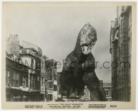 8g346 GIANT BEHEMOTH 8x10 still 1959 special effects scene of the dinosaur monster smashing city!