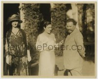 8g356 GLORIA SWANSON deluxe 7.5x9.5 still 1920s visited by orchestra leader on visit to London!