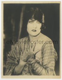 8g357 GLORIA SWANSON deluxe 7.75x10 still 1920s waist-high portrait with hands clutching chest!