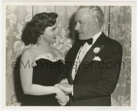 8g383 GROUNDS FOR MARRIAGE candid deluxe 8.25x10 still 1951 Kathryn Grayson & Lewis Stone gazing!