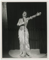 8g386 GYPSY ROSE LEE 8.25x10 still 1957 singing on stage by Cronenweth for Screaming Mimi!