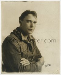 8g416 HOUSE PETERS deluxe 8x10 still 1920s great close portrait in leather jacket by Hartsook!