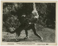 8g438 I MARRIED A MONSTER FROM OUTER SPACE 8x10.25 still 1958 great image of dog attacking monster!