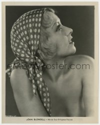 8g472 JOAN BLONDELL 8x10.25 still 1920s super sexy nude portrait with only a scarf on her head!