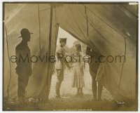 8g479 JOHANNA ENLISTS 8x10 still 1918 Mary Pickford shaking hands with soldier outside tent!