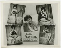 8g487 JULIE TAYLOR 8x10 burlesque still 1960s montage of images of The Liz Taylor of the Exotics!