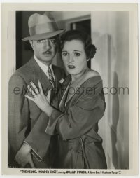 8g498 KENNEL MURDER CASE 8x10.25 still 1933 William Powell as Philo Vance with scared Mary Astor!
