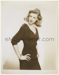 8g499 KEY LARGO 8x10.25 still 1948 full-length image of sexy Lauren Bacall looking sideways!