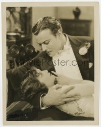 8g521 LAUGH CLOWN LAUGH 8x10.25 still 1928 romantic close up of Loretta Young & Nils Asther!