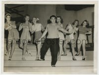 8g527 LEROY PRINZ 7x9.25 news photo 1940 the Hollywood dance director with girls he chose for show!