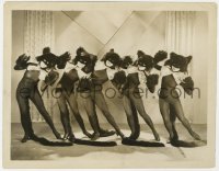 8g566 MADAM SATAN 8x10.25 still 1930 five sexy masked chorus girls in wacky cat costumes!