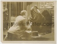 8g582 MAN WITHOUT A FACE chapter 4 8x10.25 still 1928 mysterious cloaked figure grabs man, serial!
