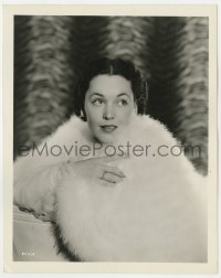 8g604 MAUREEN O'SULLIVAN deluxe 8x10 still 1935 beautiful studio portrait in fur by Stephen McNulty!