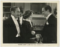 8g631 MORNING GLORY 8x10.25 still 1933 Katharine Hepburn between Douglas Fairbanks Jr. & Menjou!