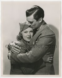 8g652 NICK CARTER MASTER DETECTIVE deluxe 8x10 still 1939 Walter Pidgeon & Rita Johnson embracing!