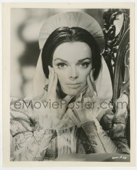 8g710 PIT & THE PENDULUM 8.25x10 still 1961 close portrait of Barbara Steele touching her face!