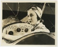 8g769 ROAMING LADY 8x10 key book still 1936 female aviatrix Fay Wray c/u in her plane by M.B. Paul!