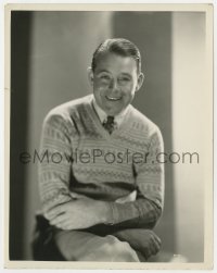 8g770 ROBERT AMES 8x10.25 still 1930s RKO studio portrait smiling big by Ernest A. Bachrach!