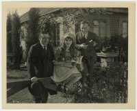 8g787 THROUGH THE BACK DOOR candid deluxe 8x10 still 1921 portrait of star Mary Pickford w/ two men!