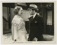 8g816 SECRET OF THE CHATEAU 8x10.25 still 1934 c/u of Claire Dodd & Jack LaRue standing by bed!