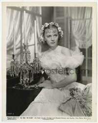 8g843 SO RED THE ROSE 8x10.25 still 1935 Margaret Sullavan in pretty dress w/flowers in her hair!