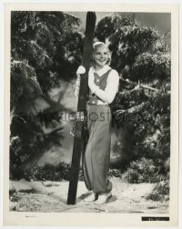8g849 SONJA HENIE 8x10.25 still 1937 the blonde Norse beauty is also a skiing champion, Thin Ice!
