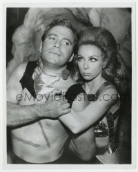 8g859 STAR TREK TV 8x10 still 1960s William Shatner close up with sexy Angelique Pettyjohn!