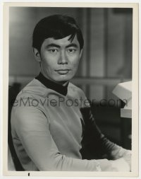 8g857 STAR TREK TV 7.25x9 still 1968 best close portrait of George Takei in costume as Sulu!