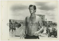 8g889 TARZAN'S JUNGLE REBELLION 8x12 key book still 1970 barechested Ron Ely in the title role!