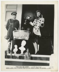 8g916 TOM, DICK & HARRY 8.25x10 still 1941 Ginger Rogers in great outfit with many figurines!