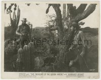 8g925 TREASURE OF THE SIERRA MADRE 8x10.25 still 1948 Tim Holt pointing gun at Humphrey Bogart!