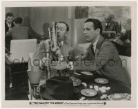 8g929 TWO AGAINST THE WORLD 8x10.25 still 1936 Humphrey Bogart & Cavanaugh with wacky contraption!