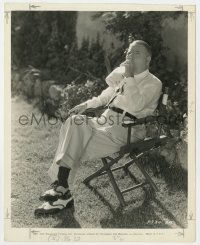 8g950 W.C. FIELDS 8x10 key book still 1937 between scenes drinking one of two daily quarts of milk!