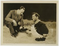 8g958 WEST OF ZANZIBAR candid 8x10.25 still 1928 Tod Browning & Lon Chaney in deleted duck costume!
