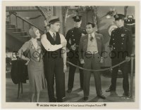 8g966 WIDOW FROM CHICAGO 8x10.25 still 1930 Edward G. Robinson, Alice White, Hamilton & police!