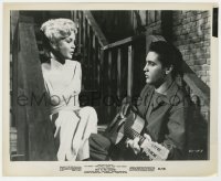 8g969 WILD IN THE COUNTRY 8.25x10 still 1961 Elvis Presley plays guitar for Tuesday Weld on stairs!
